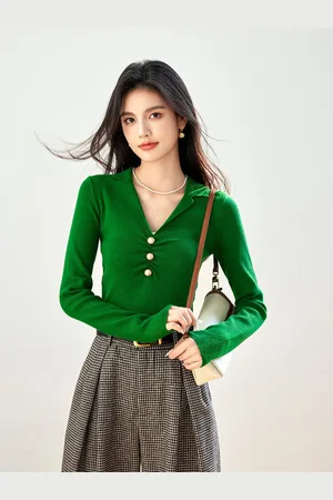 JC Collection Women V-Neck Cardigan