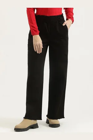 Benetton Women High-Rise Trousers