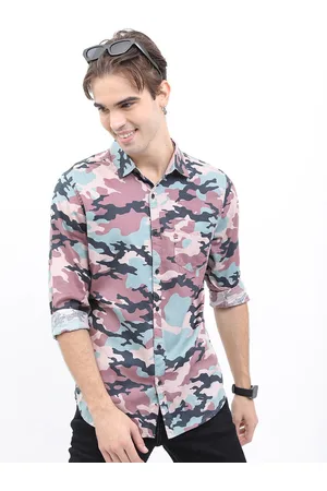 Ketch Men Slim Fit Printed Cotton Casual Shirt