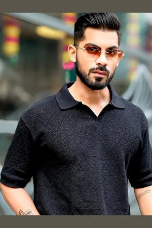 Maniac Men Polo Collar T-shirt