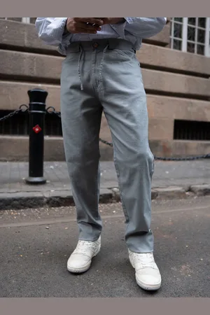 Powerlook Men Regular Fit Mid Rise Linen Trousers