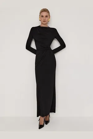 DressBerry Women Ruched Maxi Dress