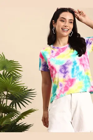 Mast & Harbour Tie & Dye Printed Anti Odour T-shirt