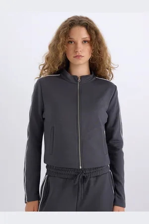 DeFacto Women Mock Collar Front-Open Sweaters