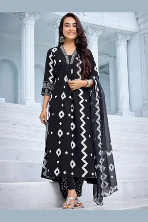 DIVASTRI Women Embroidered Regular Thread Work Kurta with Trousers & With Dupatta