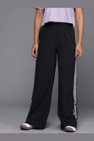 HRX Women Side Stripe Button-Hem Lifestyle Track Pants