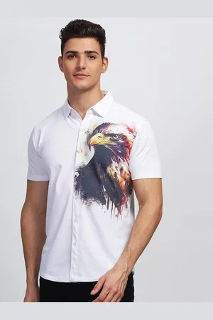 bullmer Printed Short Sleeves Shirt With Trousers Co-Ords