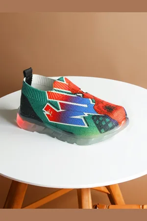 toothless Boys Spider Man Printed LED Sneakers