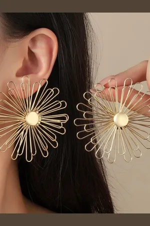 Salty Blooming Luxury Contemporary Drop Earrings