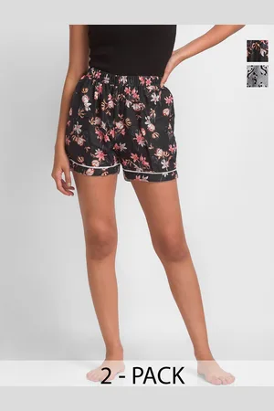 FashionRack Women Pack Of 2 Printed Lounge Shorts