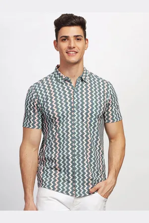 bullmer Chevron Printed Shirt With Trousers