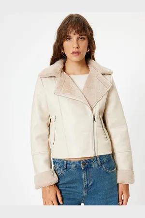 Koton Women Solid Lapel Collar Tailored Jacket