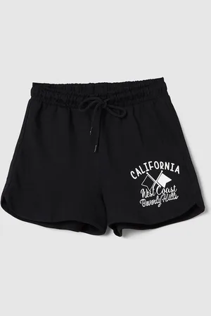 Max Collection Girls Typography Printed Mid Rise Pure Cotton Shorts