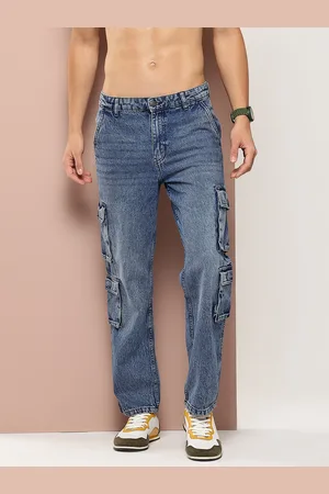 HARVARD Men Cotton Straight Fit Light Fade Jeans