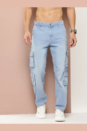 HARVARD Men Straight Fit Stretchable Cargo Jeans