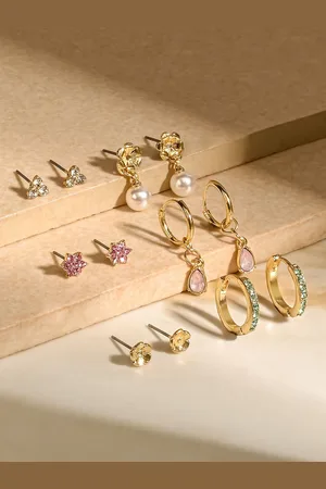 Accessorize Floral Hoop Earrings