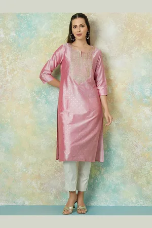 Lifestyle Women Embroidered Flared Sleeves Anarkali Kurta