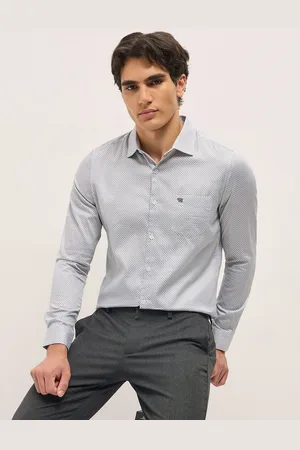The Bear House Men Tailored Fit Opaque Printed Formal Shirt