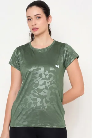 Clovia Women Camouflage Printed T-shirt
