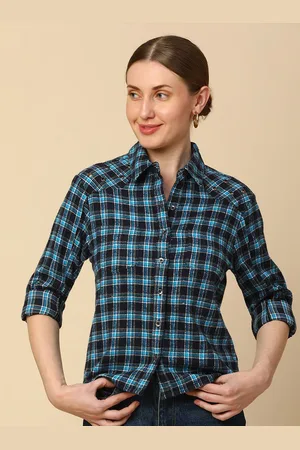 Chemistry Women Tartan Checks Opaque Checked Casual Shirt