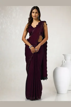 Soch Embellished Beads and Stones Pure Chiffon Saree