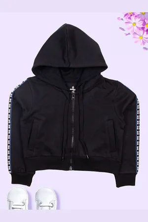 KiddoPanti Girls Hooded Sweatshirt
