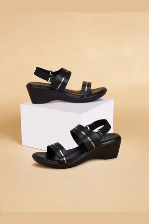 Pantaloons PU Wedge Sandals