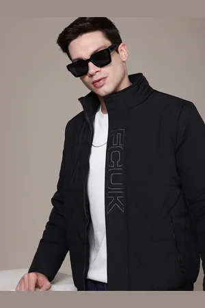 French Connection Men Brand Logo Printed Detailed Puffer Jacket