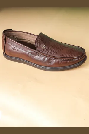 Buckaroo Men Round Toe Leather Boat Shoes