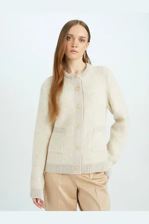 DeFacto Women Round Neck Cardigan
