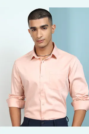 Highlander Men Regular Fit Regular Collar Full Sleeves Satin Shirt