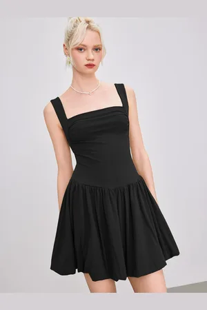 DressBerry Women Sleeveless Drop-Waist Mini Dress