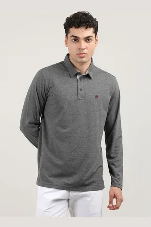 DRAGON HILL Men Polo Collar Slim Fit T-shirt