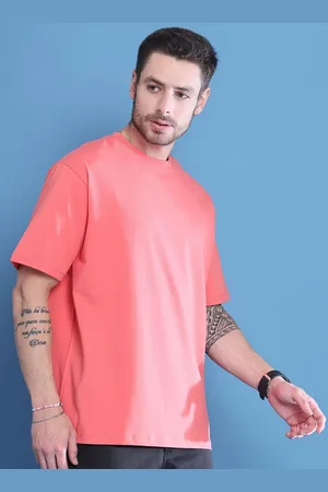 DOOR74 Men Drop-Shoulder Sleeves T-shirt
