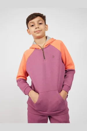 Bombay High Boys Hooded Ribbed Cotton Sweatshirt