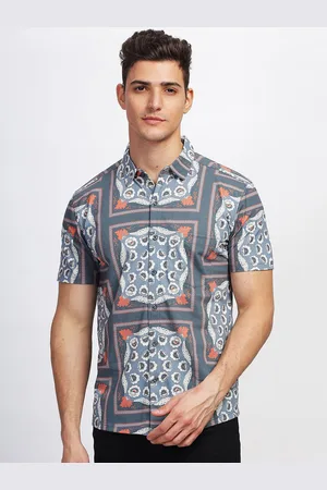 bullmer Printed Short Sleeves Shirt With Trousers Co-Ords