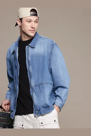 Roadster The Life Co. Pure Cotton Oversized Denim Truckers Jacket