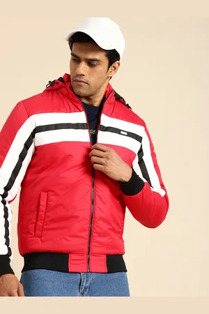 Being Human Striped Hooded Puffer Jacket