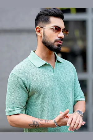 Maniac Men Polo Collar T-shirt