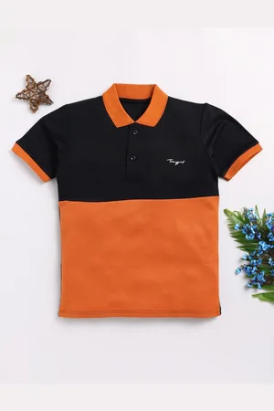 Toonyport Boys Polo Collar Applique T-shirt