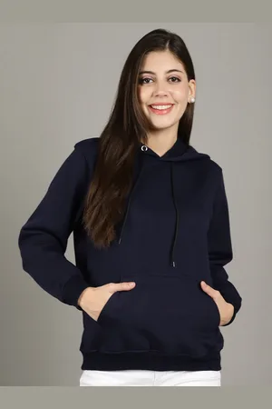 Jinfo Women Full Sleeves Hooded Sweatshirt