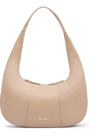 MAI SOLI Women Nude Genuine Leather Harper Shoulder Bag