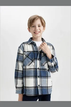 DeFacto Boys Tartan Checks Opaque Checked Casual Shirt