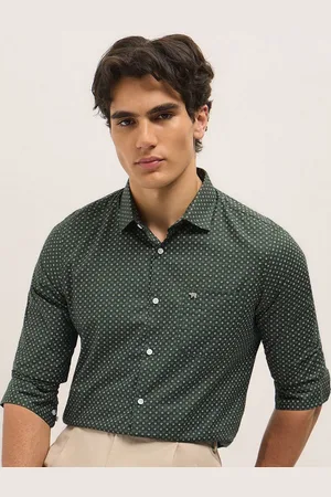 The Bear House Men Tailored Fit Opaque Printed Formal Shirt
