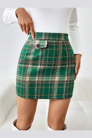 Stylecast Checked Straight Mini Skirt