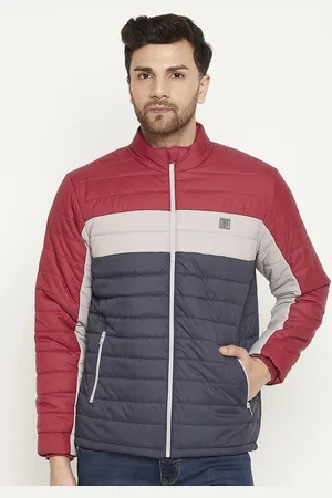 Duke Colourblocked Mock Collar Long Sleeves Padded Jacket