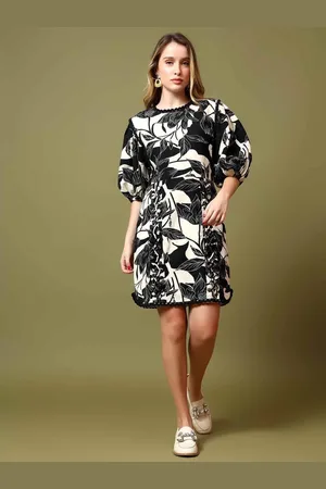SAINT G. Women Printed Cotton A-Line Dress