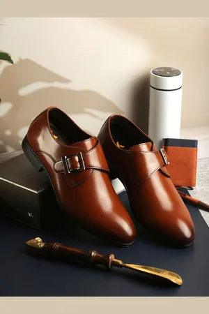 ID Men Sol With Buckled Toe Formal Monk Shoes