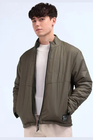 Flying Machine Men Brand Logo Polyester Bomber Jacket