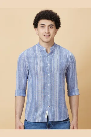 Being Human Men Slim Fit Opaque Striped Casual Shirt